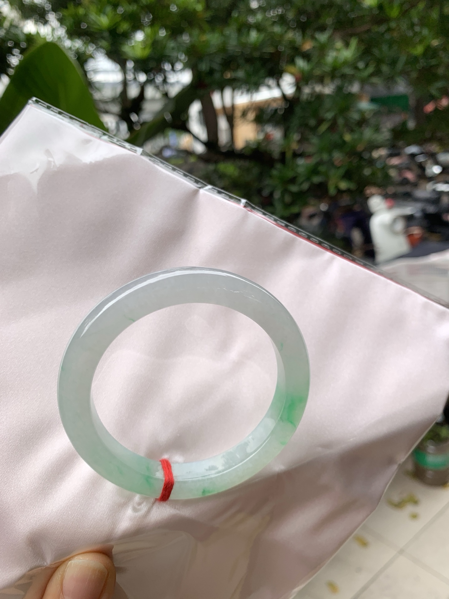 冰阳绿正圈：54.7-10-9冰阳绿，种水好，色阳