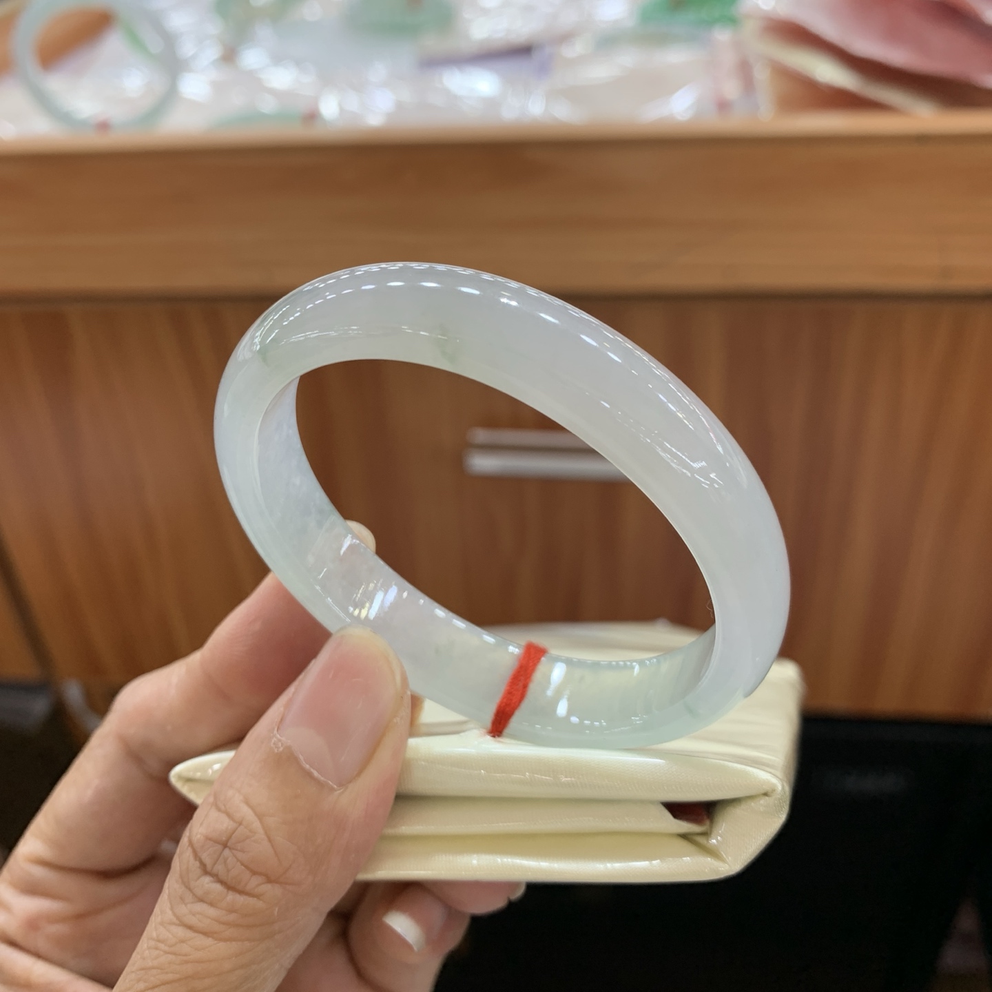 飘花贵妃翡翠手镯 55-47-11.6-6.5