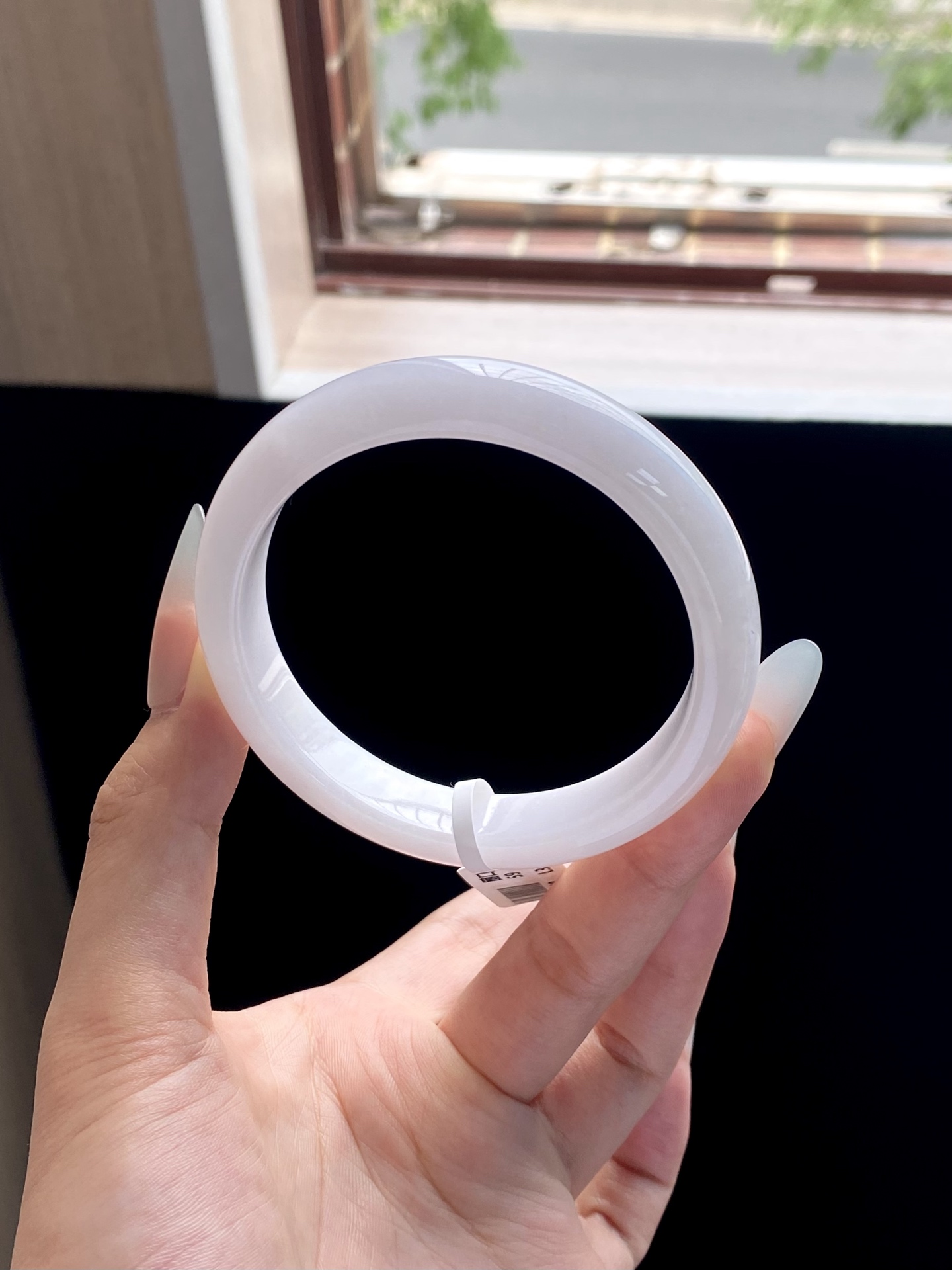 淡粉紫白月光正圈成品，无裂，HYC-128，59.5-12.6-7.8