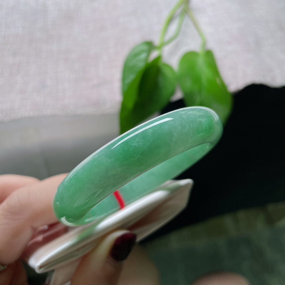 51.5/12.5/7.8。绿底正圈，水头好，青山入我怀，我揽风入梦。皮纹，ss50863a