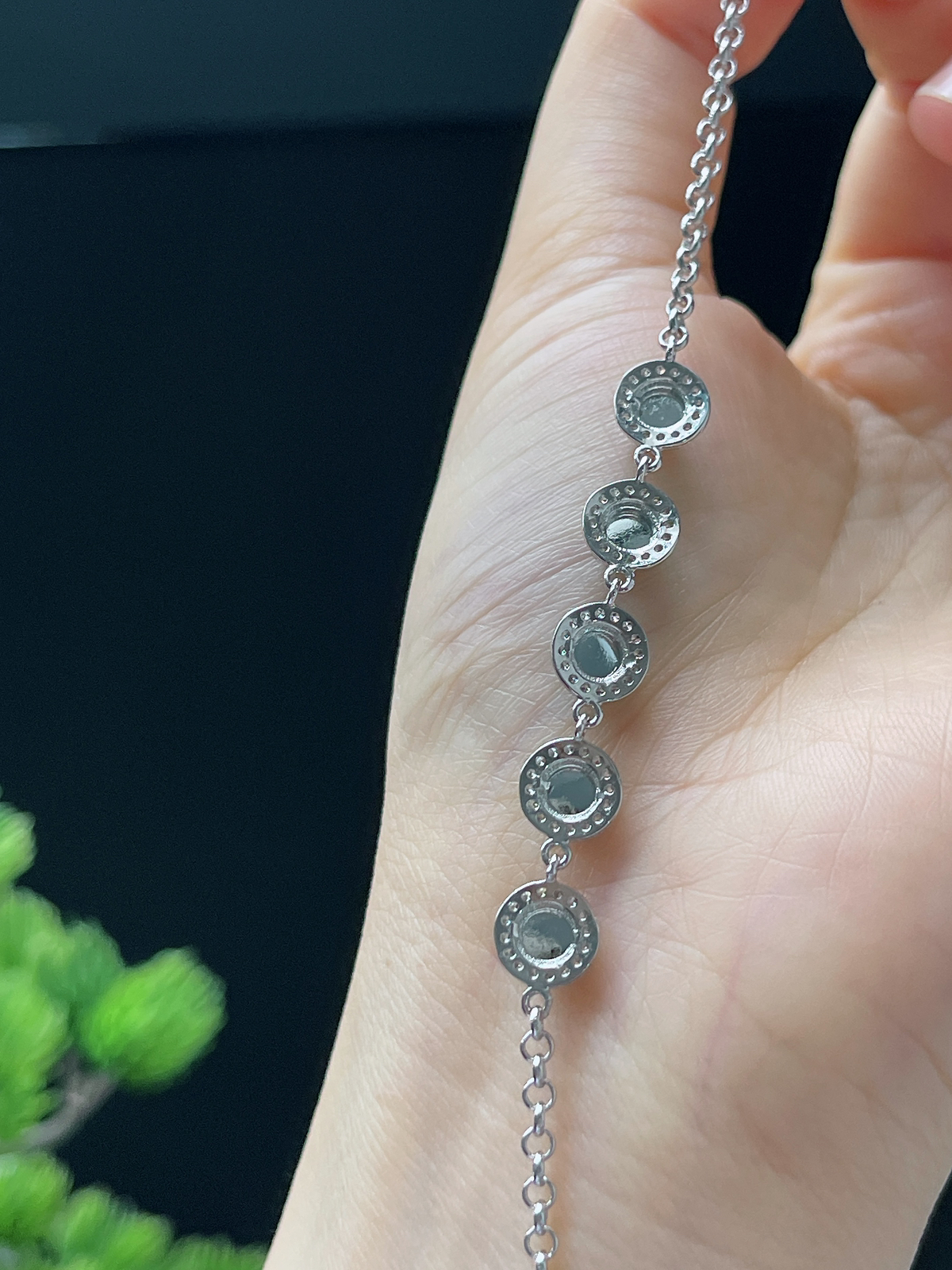 s925银 翡翠手链