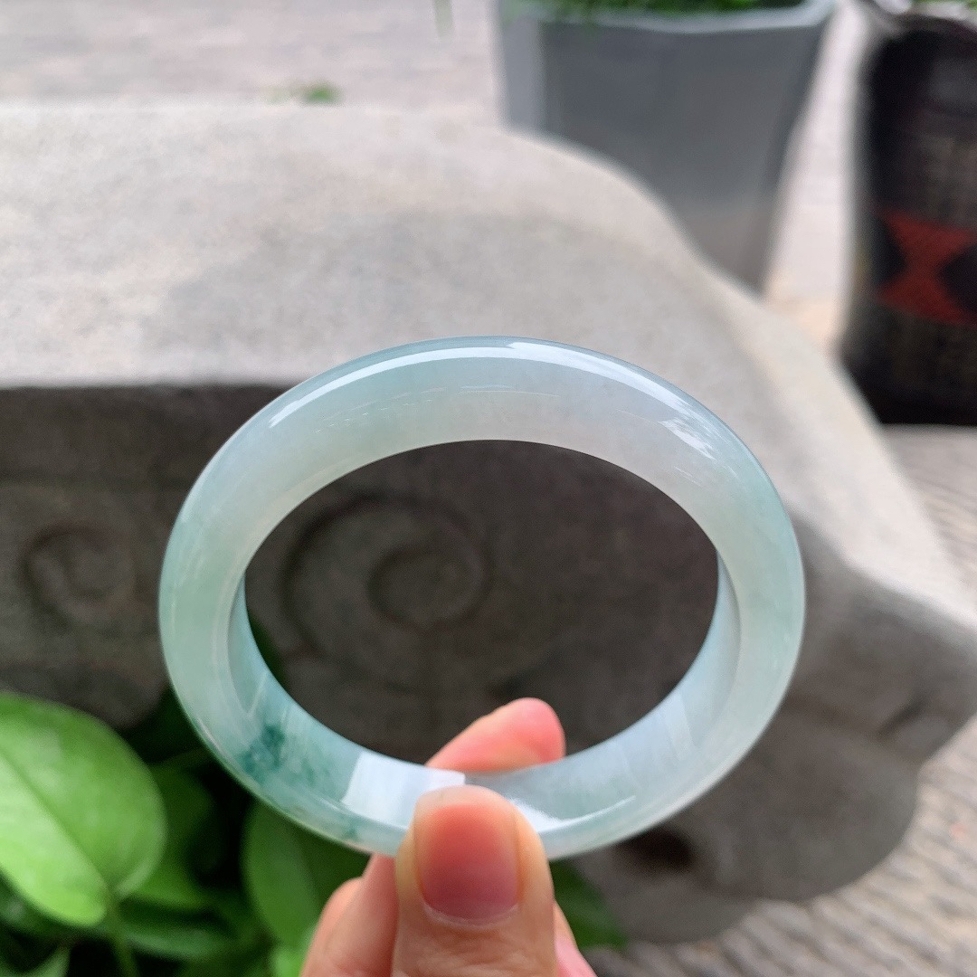 圈口 56.7-12.2-8.4【冰飘花正圈手镯】 正圈56 57可戴