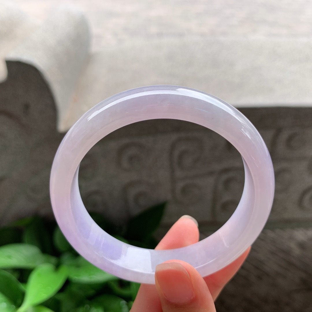 圈口 57-14-7.7【粉紫正圈手镯】正圈57 58可戴