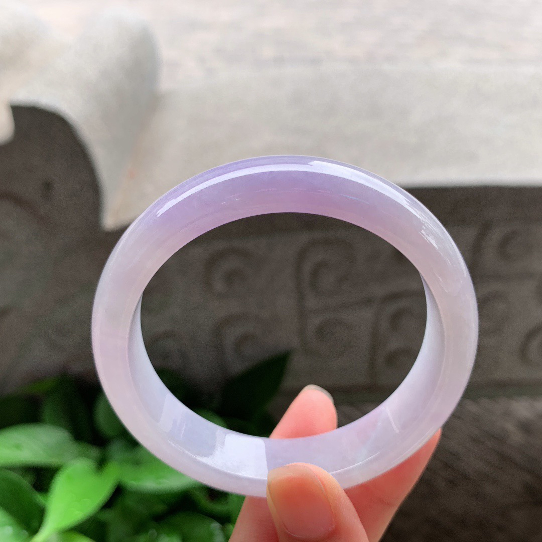 圈口 57-14-7.7【粉紫正圈手镯】正圈57 58可戴