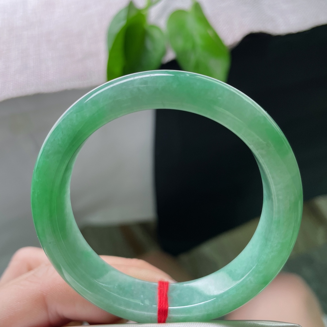 51.5/12.5/7.8。绿底正圈，水头好，青山入我怀，我揽风入梦。皮纹，ss50863a