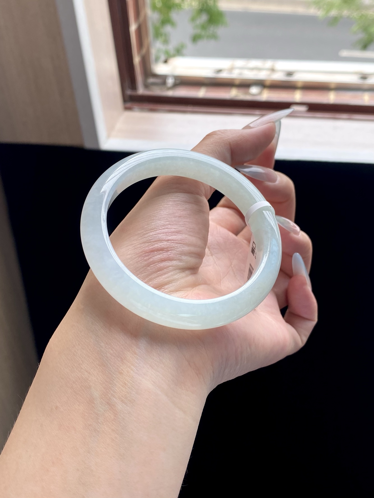 冰晴绿窄条泥鳅背正圈成品（无裂）HYC-137⭕️57-10.5-8.2