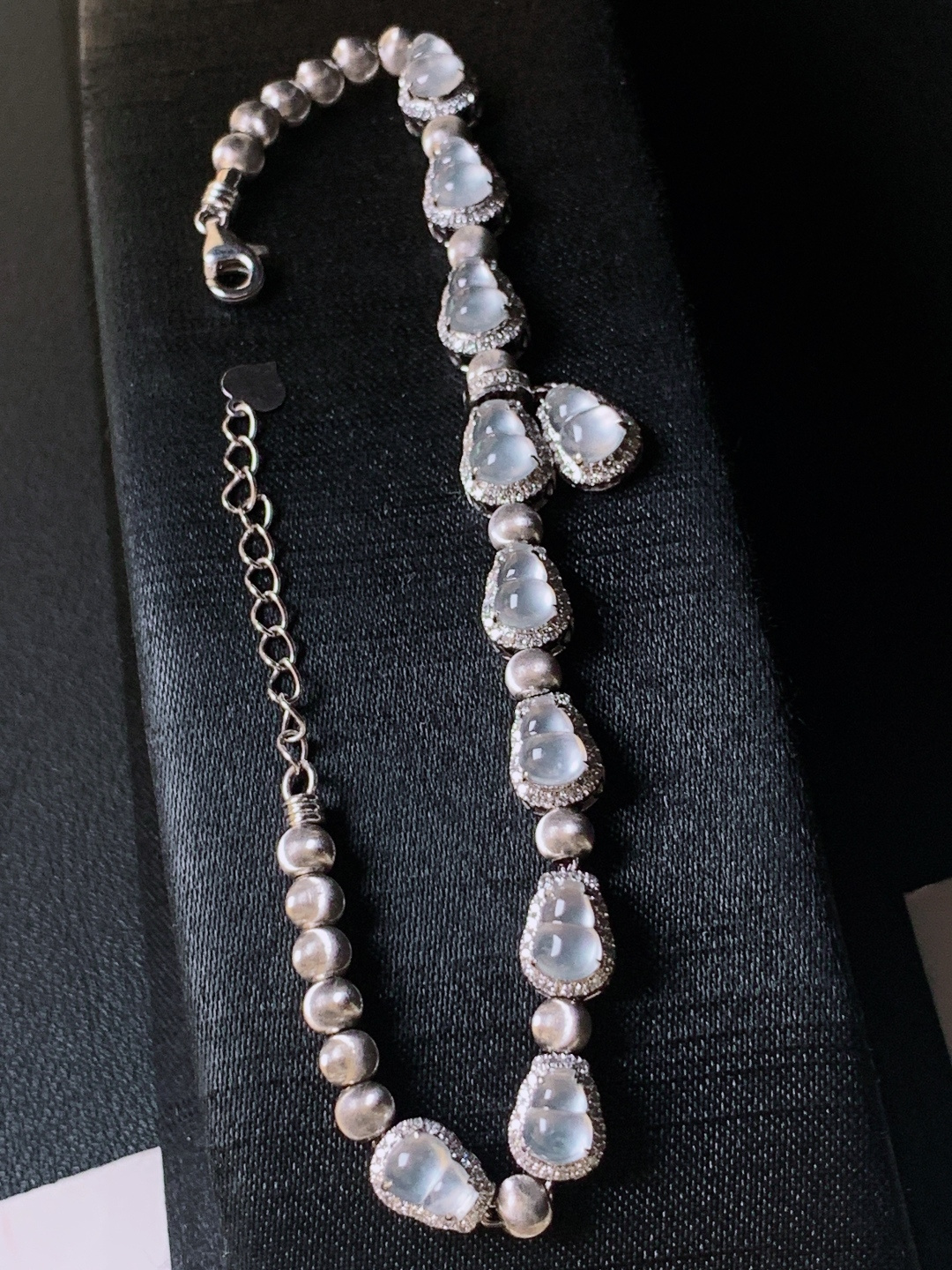 ️ 冰种葫芦手链，无裂冰透起光，裸石6.1-4.6-2.9