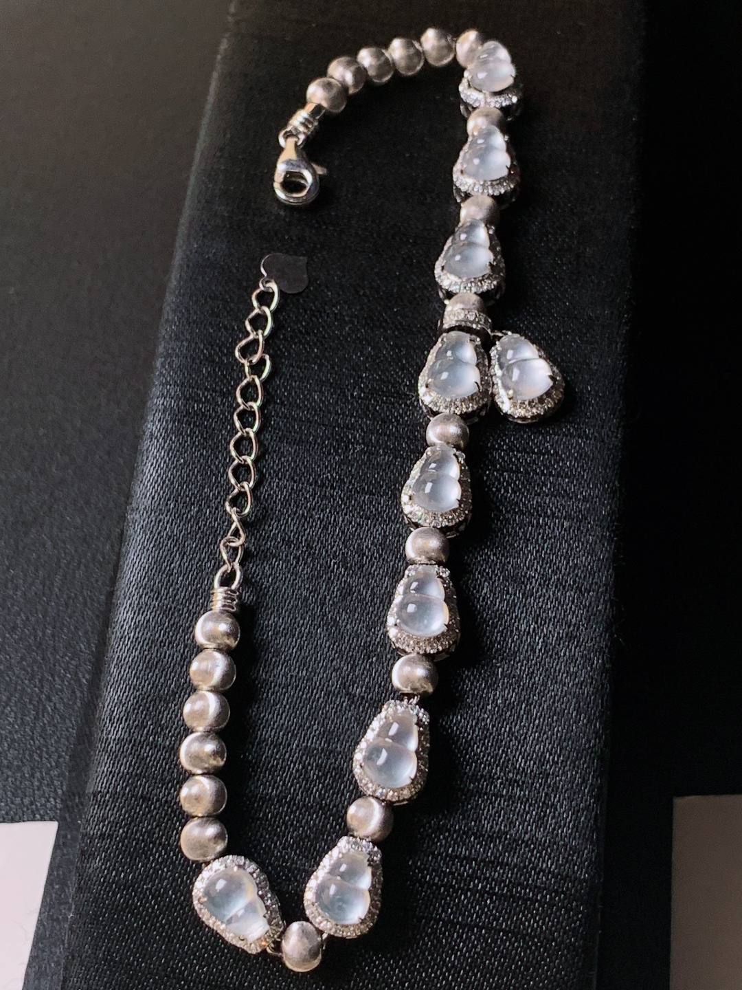 ️ 冰种葫芦手链，无裂冰透起光，裸石6.1-4.6-2.9