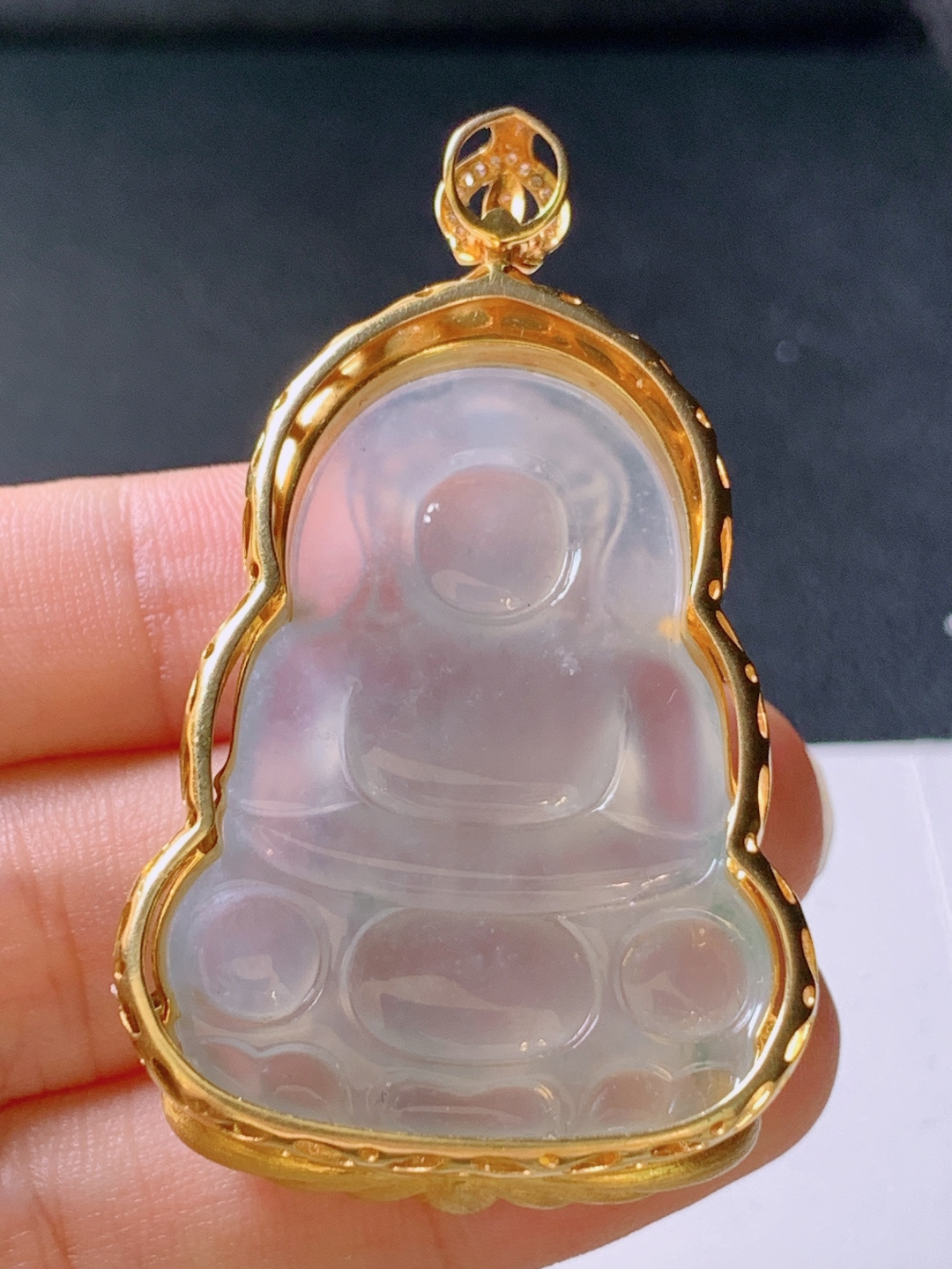 ️ 冰种观音吊坠，无裂通透品相好，裸石38.3-28.5-5.251.7-31.7-10.1，ss50182a