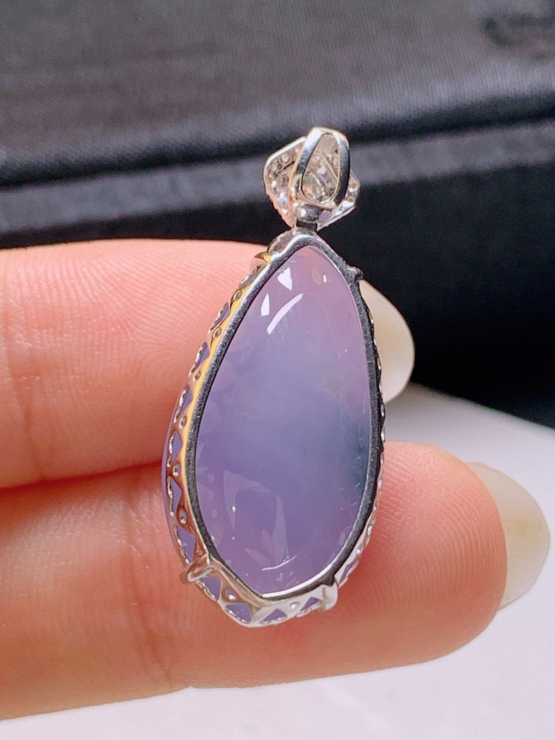 ️ 冰粉紫福瓜吊坠，无裂色正饱满，裸石23.1-12.7-8.429.6-8.2