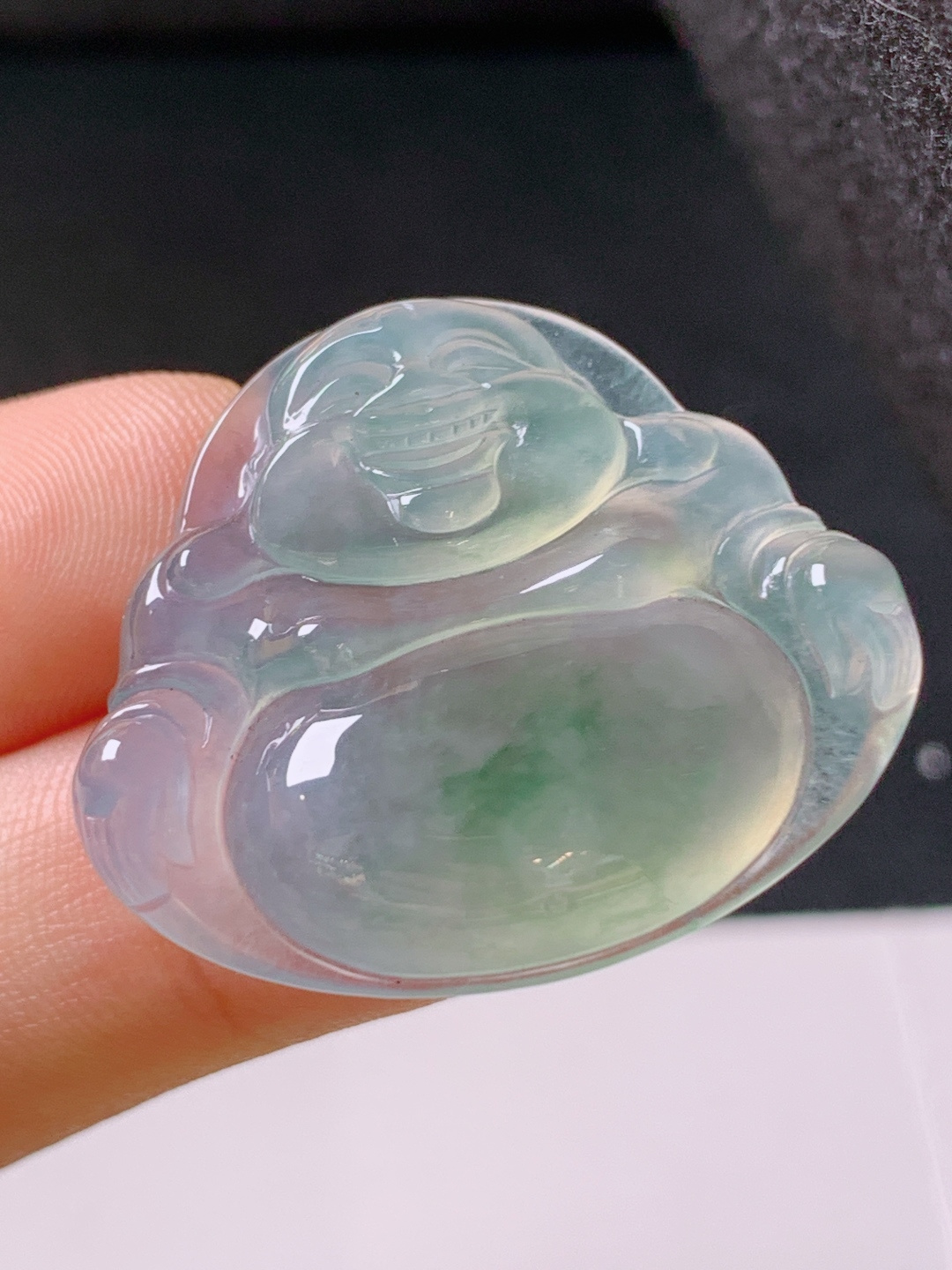 ️ 冰种飘花佛公，冰透水润，飘花灵动，裸石26.6-30.9-6.2