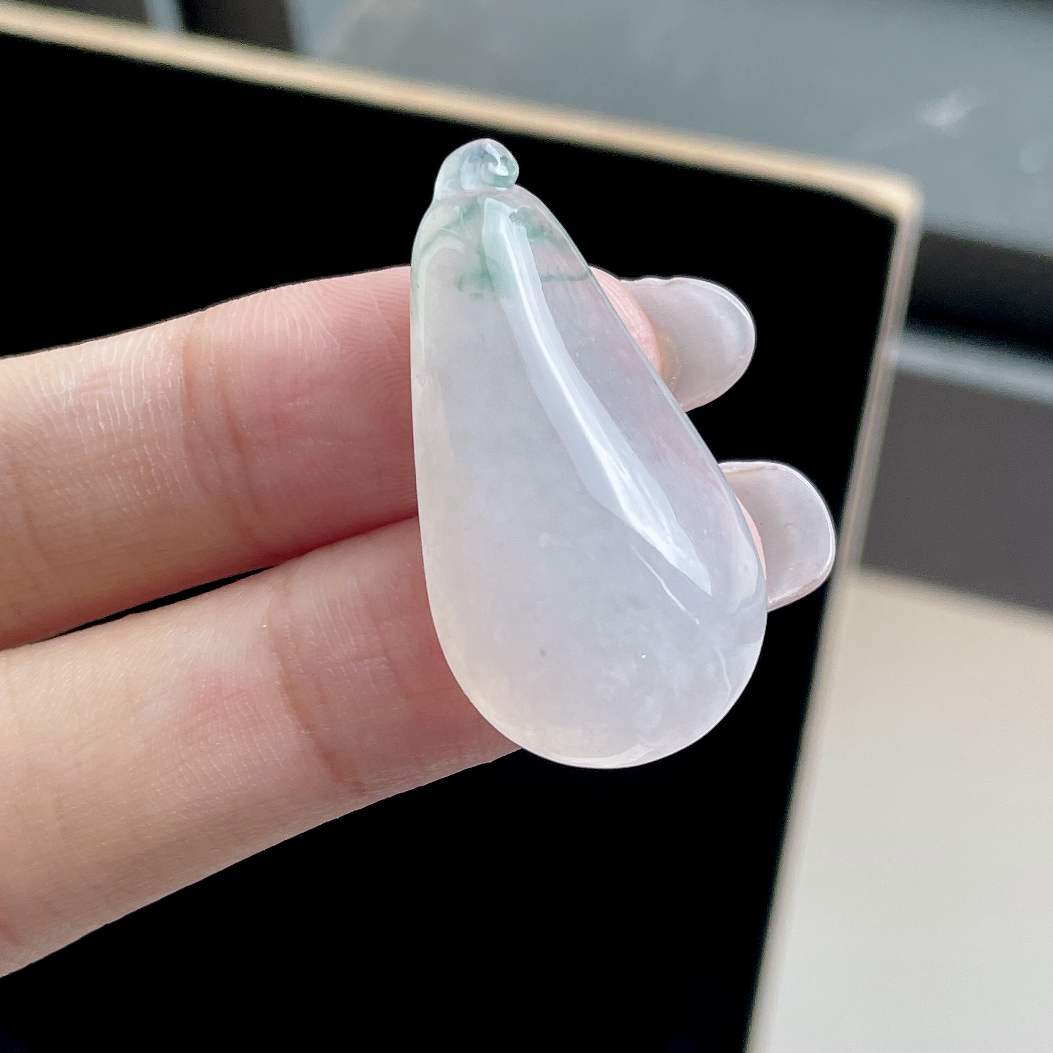 冰种飘花福瓜，YJ3-153-25，35-17.7-9.1