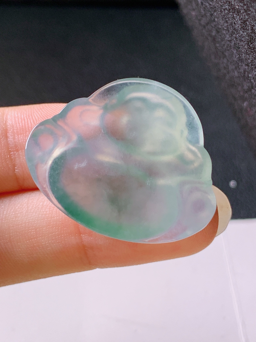 ️ 冰种飘花佛公，冰透水润，飘花灵动，裸石26.6-30.9-6.2