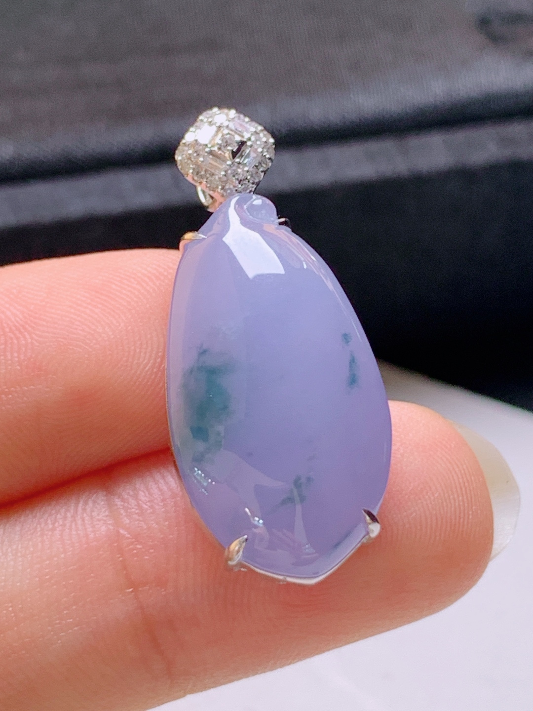 ️ 冰粉紫福瓜吊坠，无裂色正饱满，裸石23.1-12.7-8.429.6-8.2