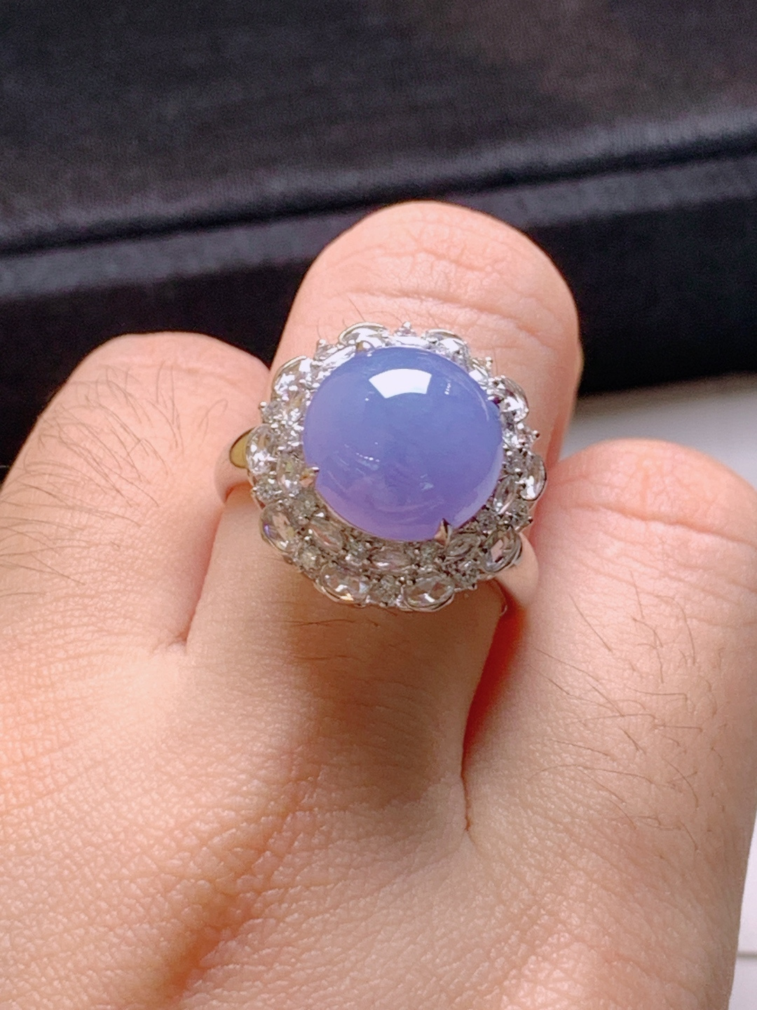 ️ 蛋面戒指，无裂色正饱满，裸石11.3-5.1，圈口14