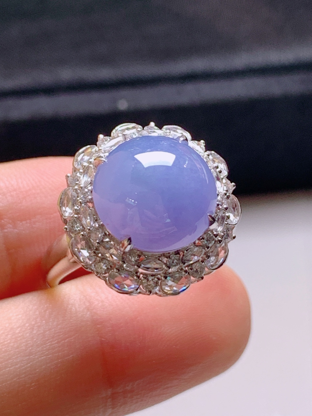 ️ 蛋面戒指，无裂色正饱满，裸石11.3-5.1，圈口14