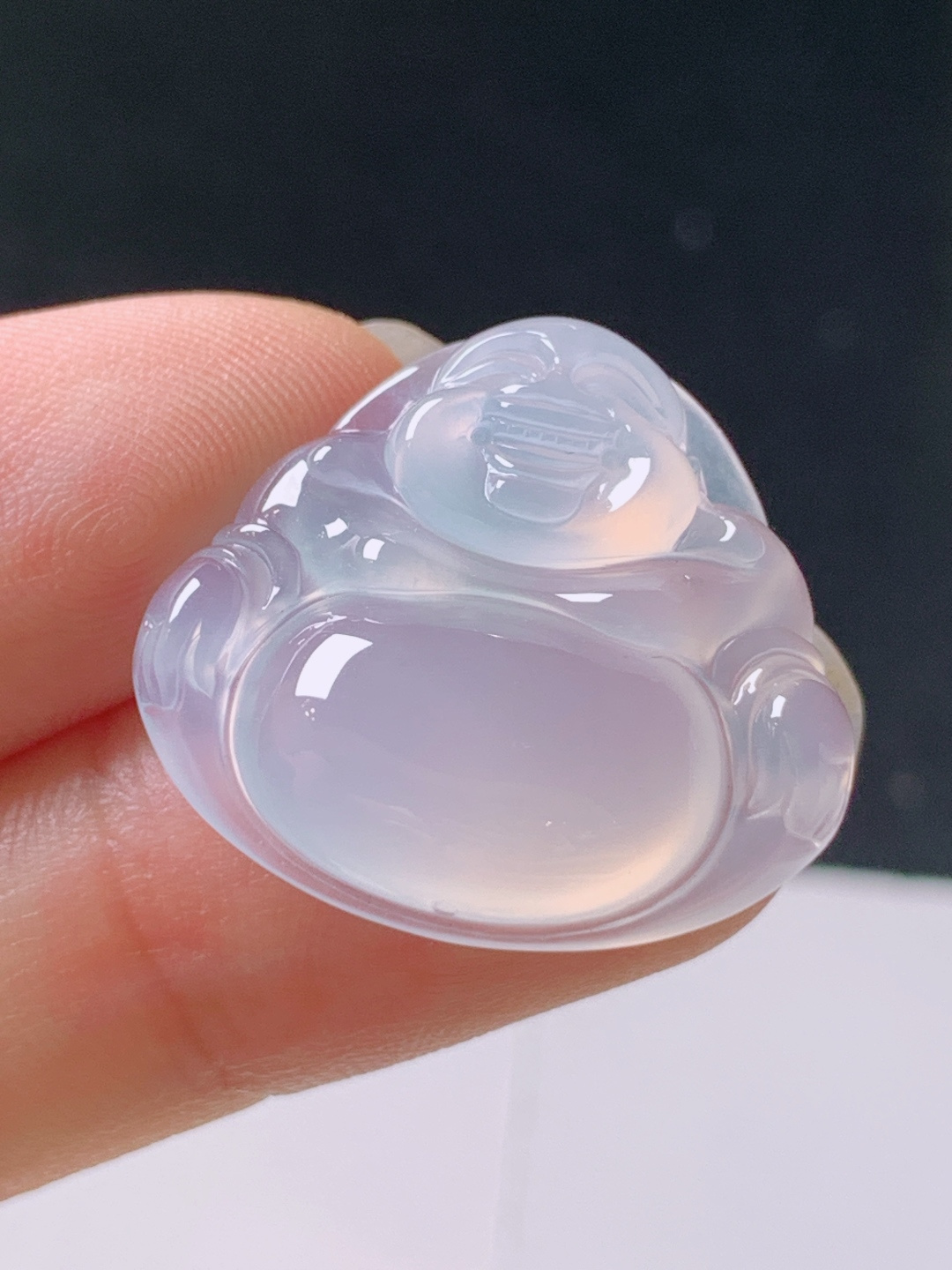 ️ 冰种佛公，无裂冰透饱满，裸石21.7-23.5-5.7