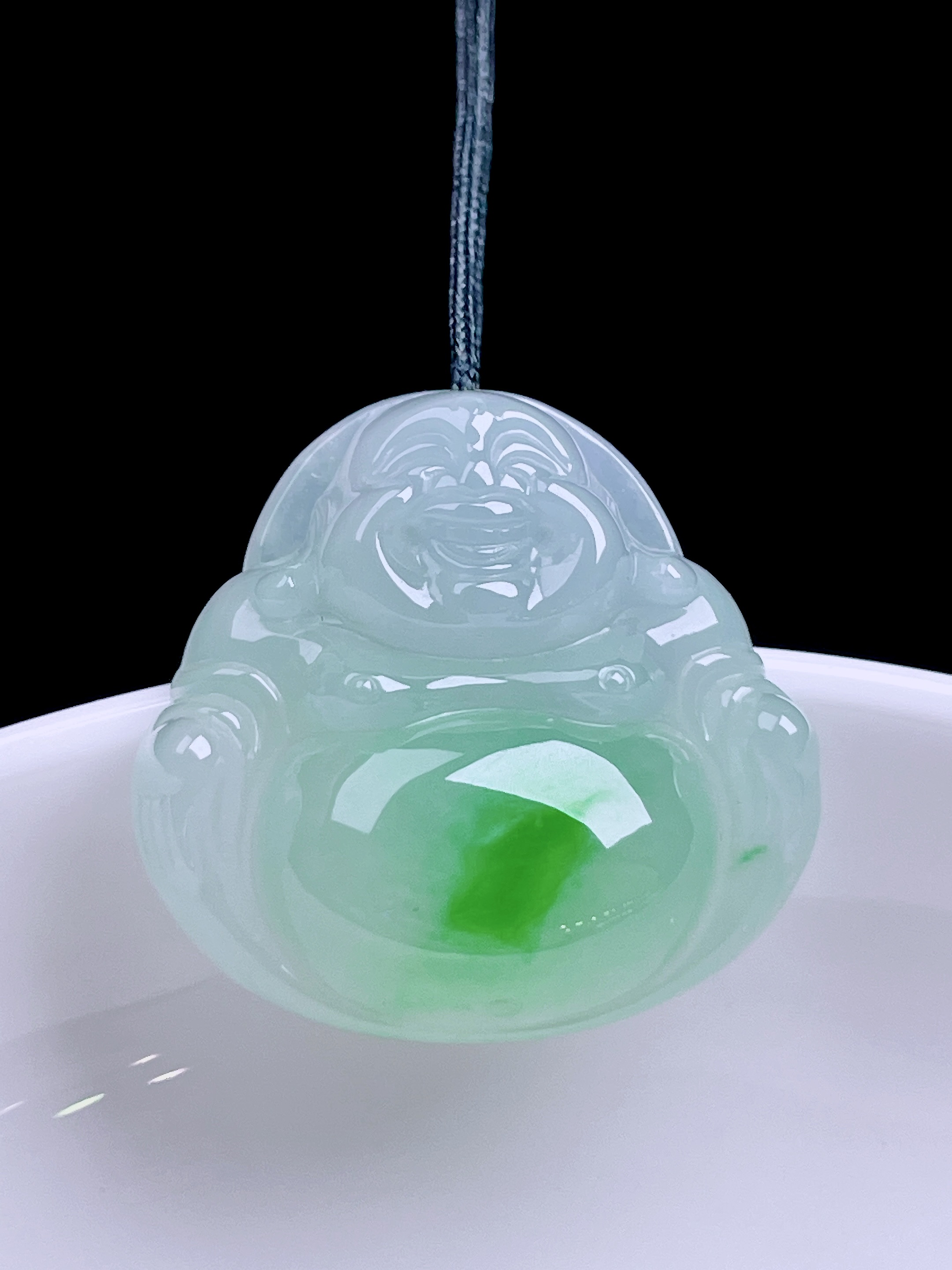 ️ 冰飘绿花佛公 花色灵动，种老水润 24.2/23.5/6.7