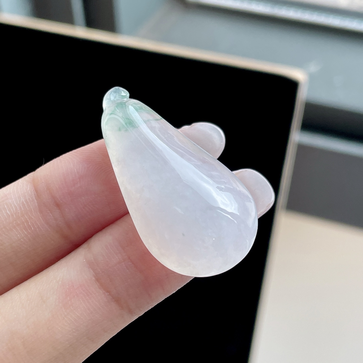 冰种飘花福瓜，YJ3-153-25，35-17.7-9.1