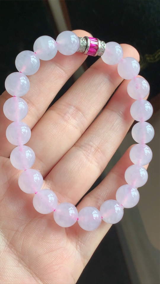 ️翡翠精品，珠链手串，冰种无裂，尺寸9.3x417