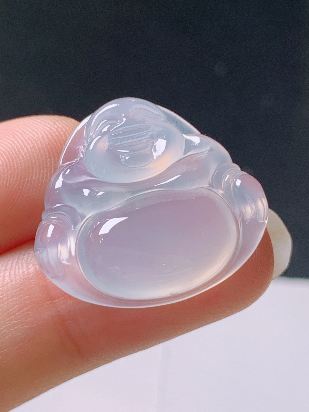 ️ 冰种佛公，无裂冰透饱满，裸石21.7-23.5-5.7