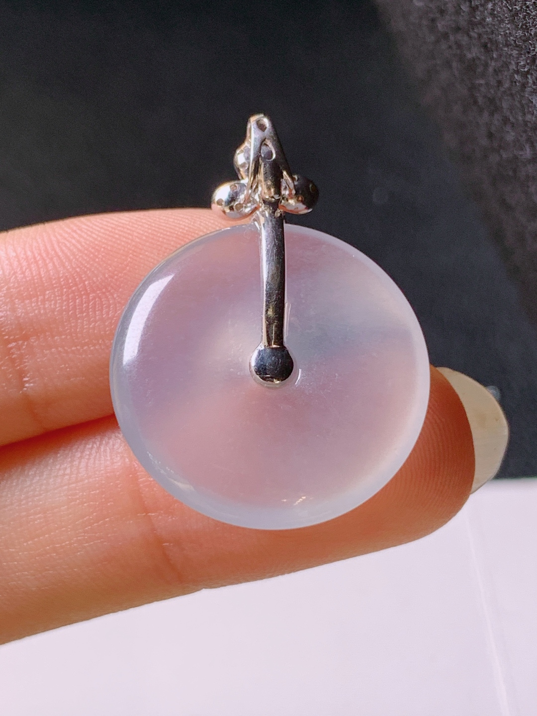 ️ 冰种平安扣吊坠，无裂通透细腻，裸石21.3-3.928.9