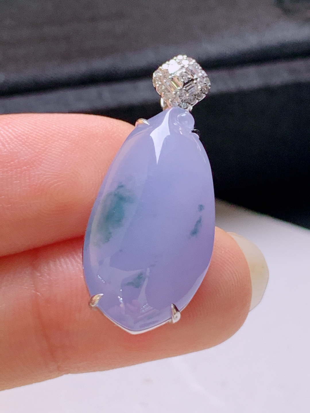 ️ 冰粉紫福瓜吊坠，无裂色正饱满，裸石23.1-12.7-8.429.6-8.2