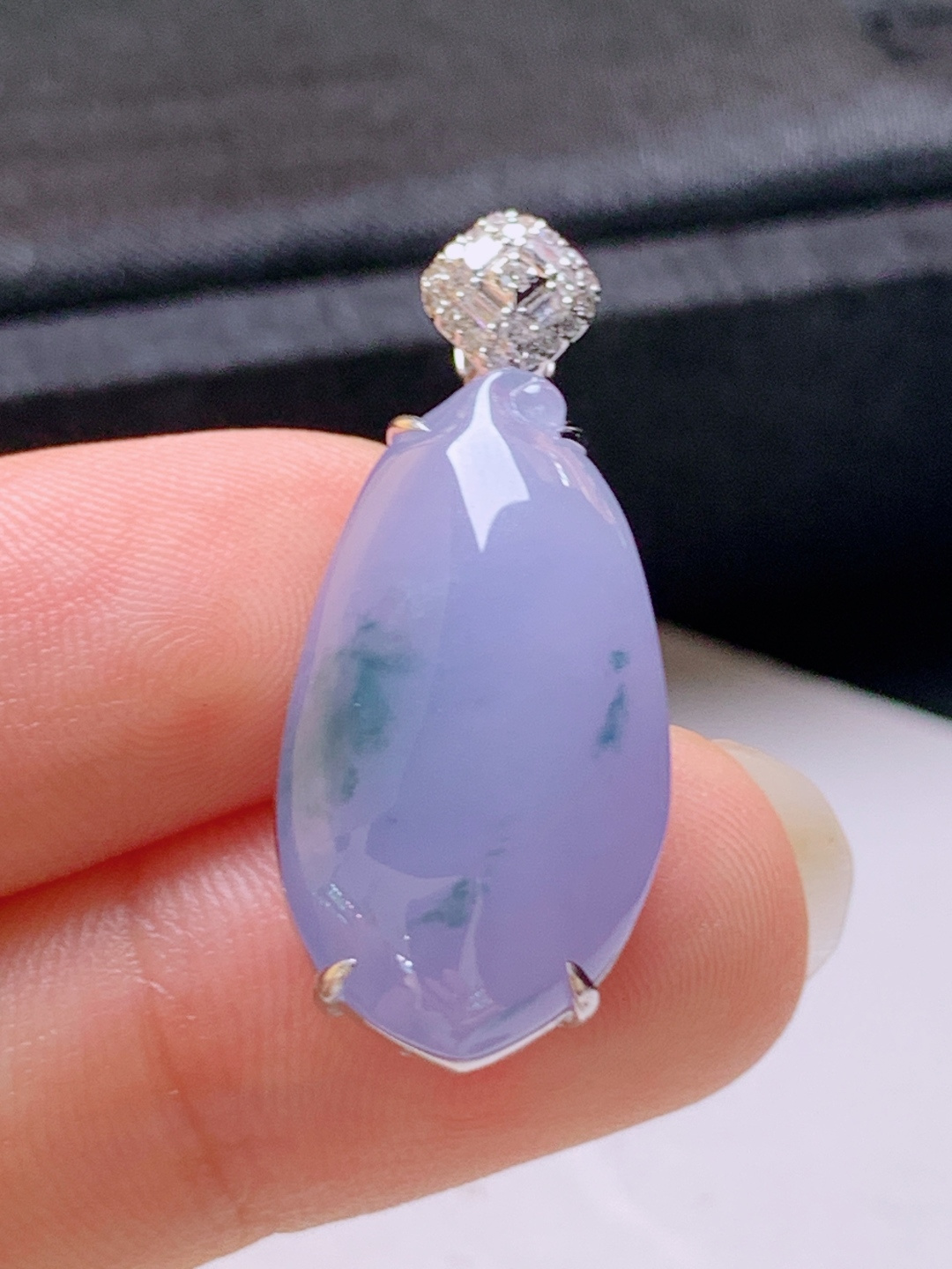 ️ 冰粉紫福瓜吊坠，无裂色正饱满，裸石23.1-12.7-8.429.6-8.2