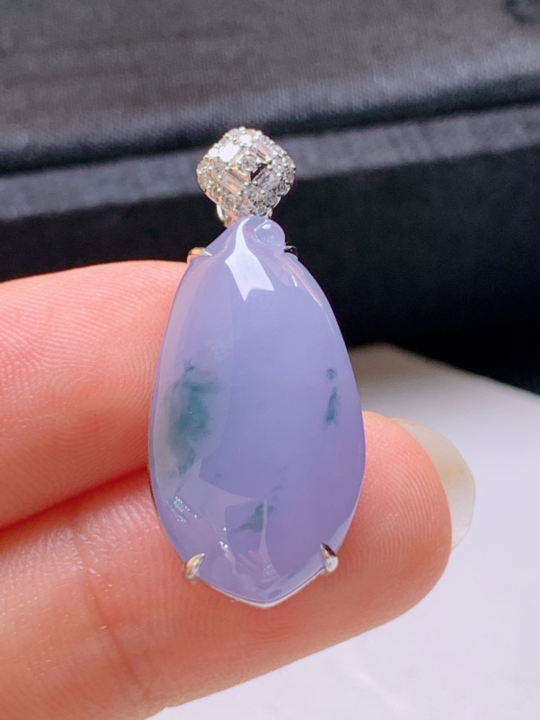 ️ 冰粉紫福瓜吊坠，无裂色正饱满，裸石23.1-12.7-8.429.6-8.2