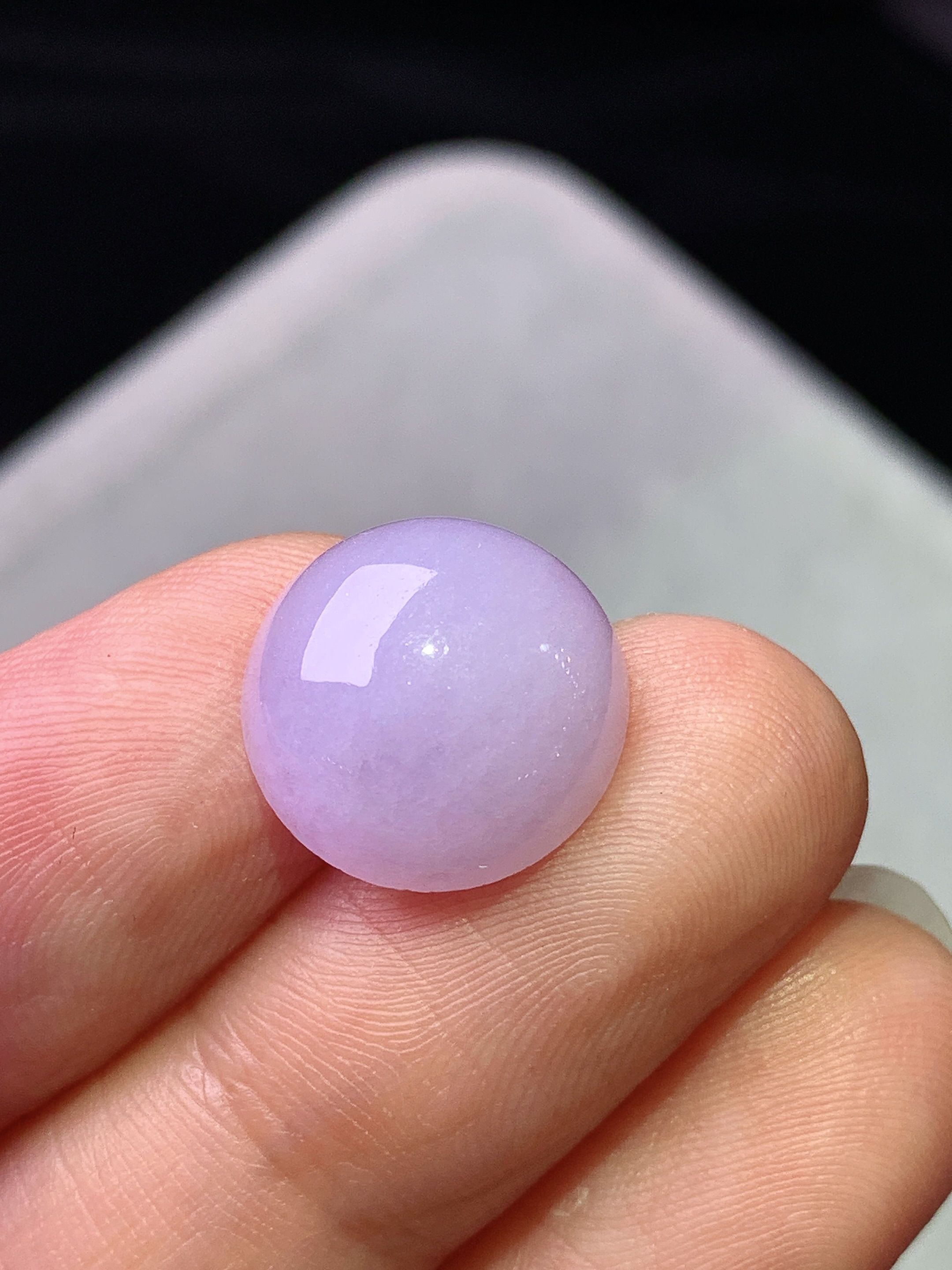 镶嵌款 紫罗兰蛋面吊坠 玉质细腻 色泽艳丽清新 水润亮眼 整体尺寸13*5.6m2