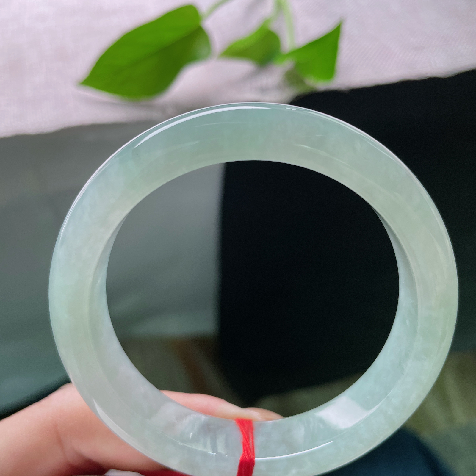 55.5/12.5/8.4晴底正圈，水润细腻，温婉，大方，料子清新，甜美ss49578a