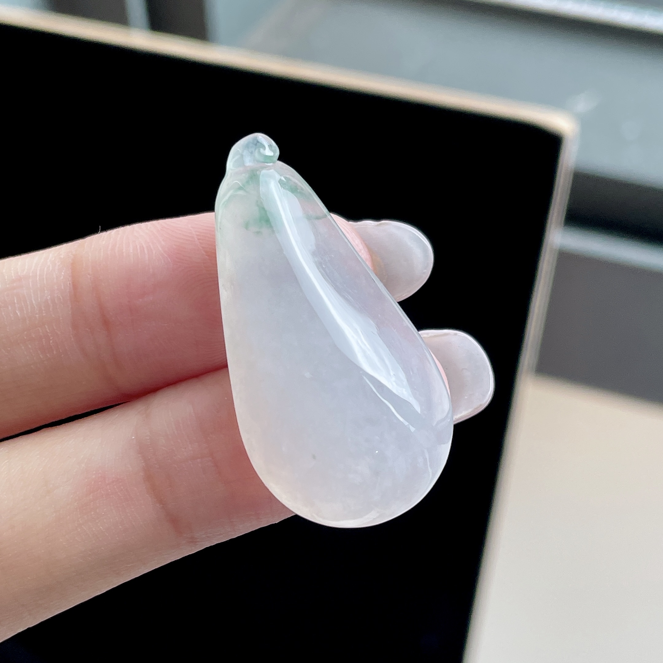 冰种飘花福瓜，YJ3-153-25，35-17.7-9.1