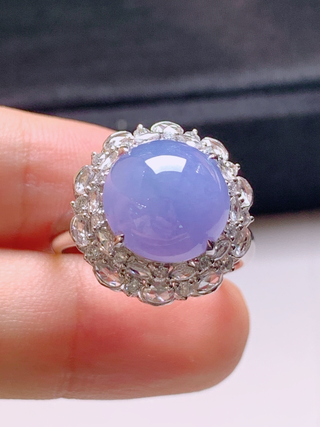 ️ 蛋面戒指，无裂色正饱满，裸石11.3-5.1，圈口14