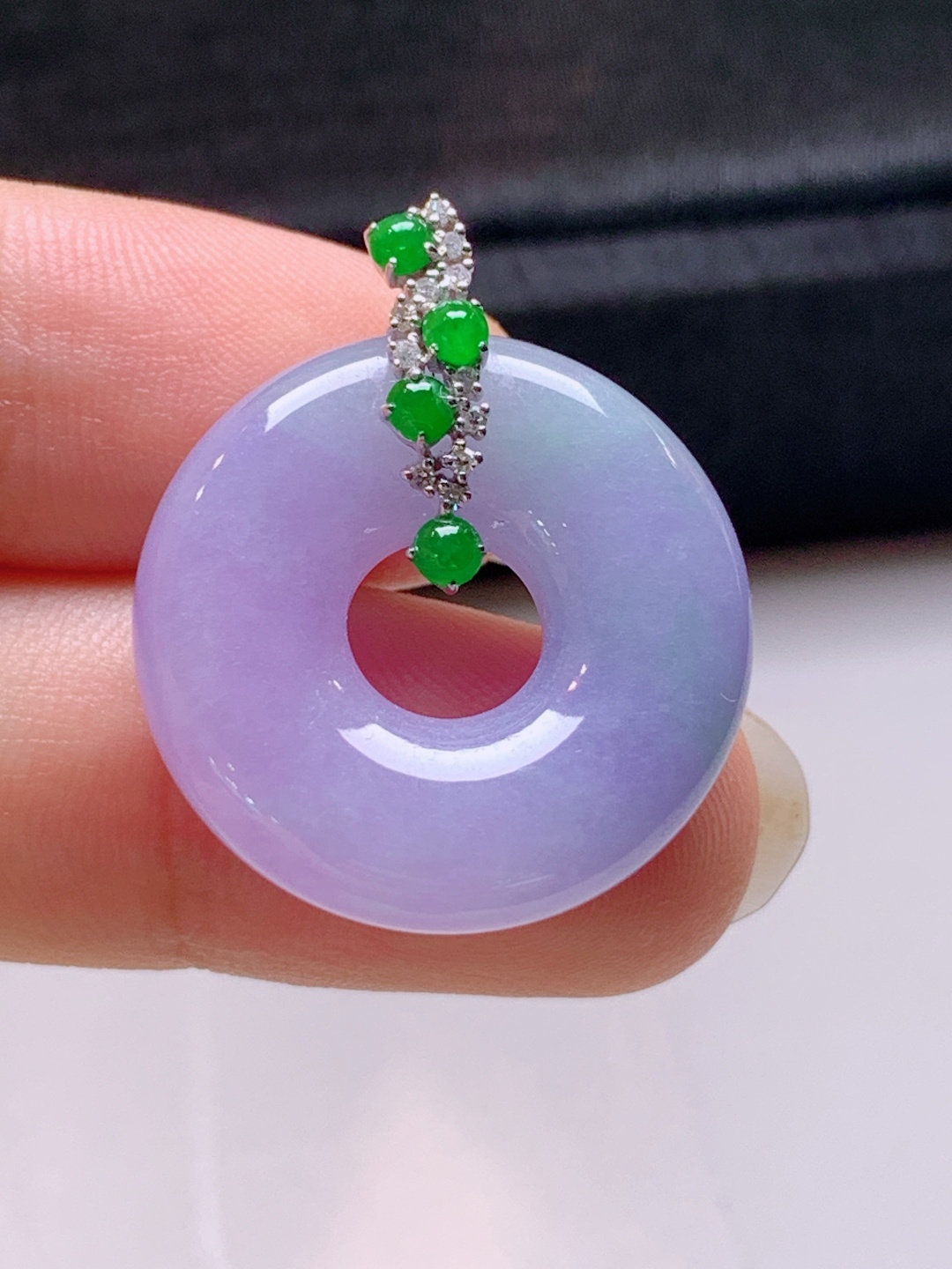 ️ 甜甜圈吊坠，无裂色正饱满，裸石22.6-6.126.8