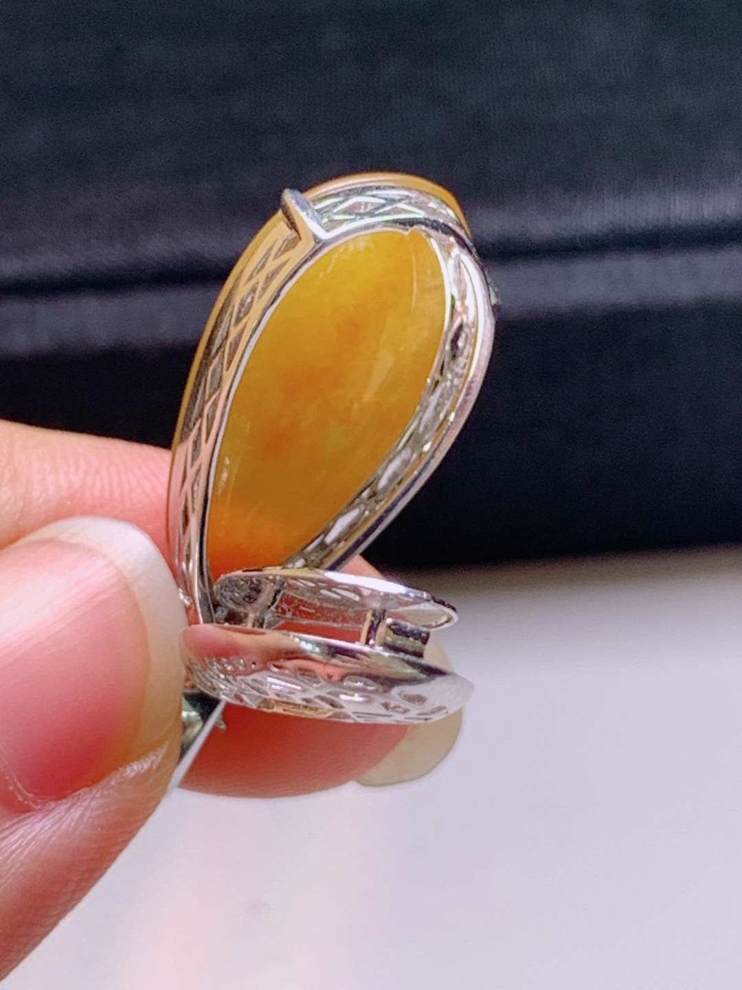 ️ 冰黄翡福瓜吊坠，无裂色正，裸石23.6-11.9-5.632.4-10.8