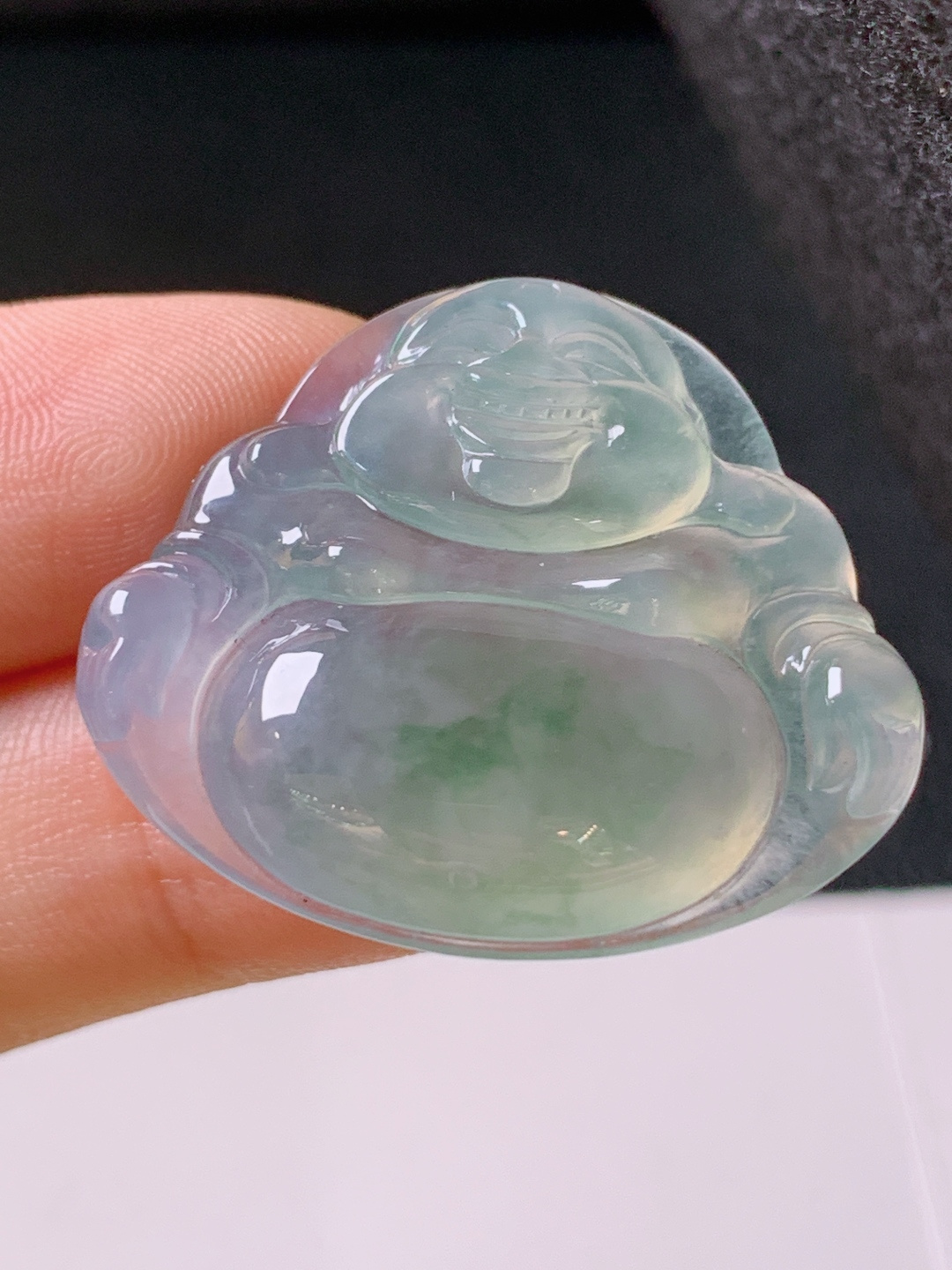 ️ 冰种飘花佛公，冰透水润，飘花灵动，裸石26.6-30.9-6.2