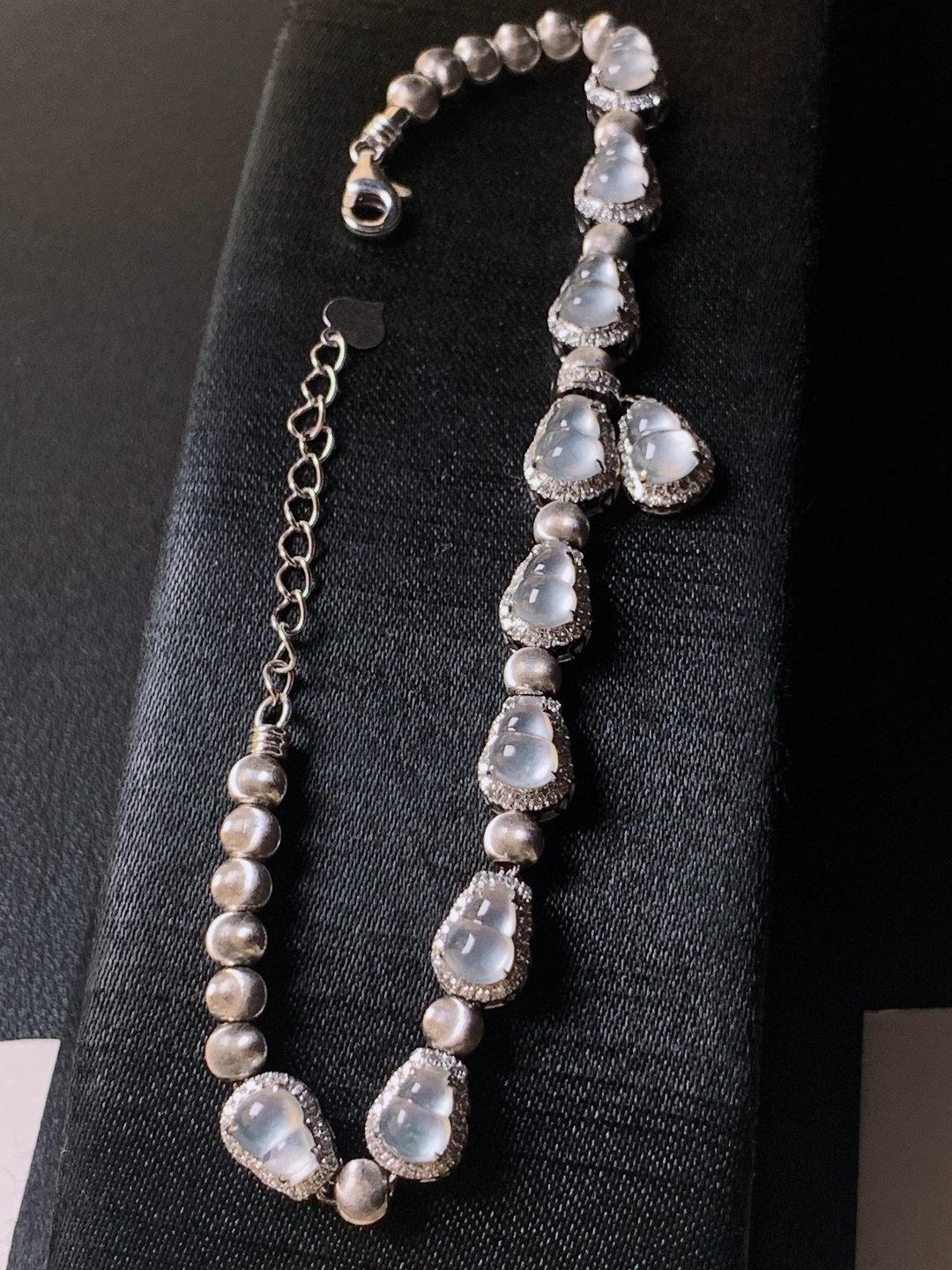 ️ 冰种葫芦手链，无裂冰透起光，裸石6.1-4.6-2.9