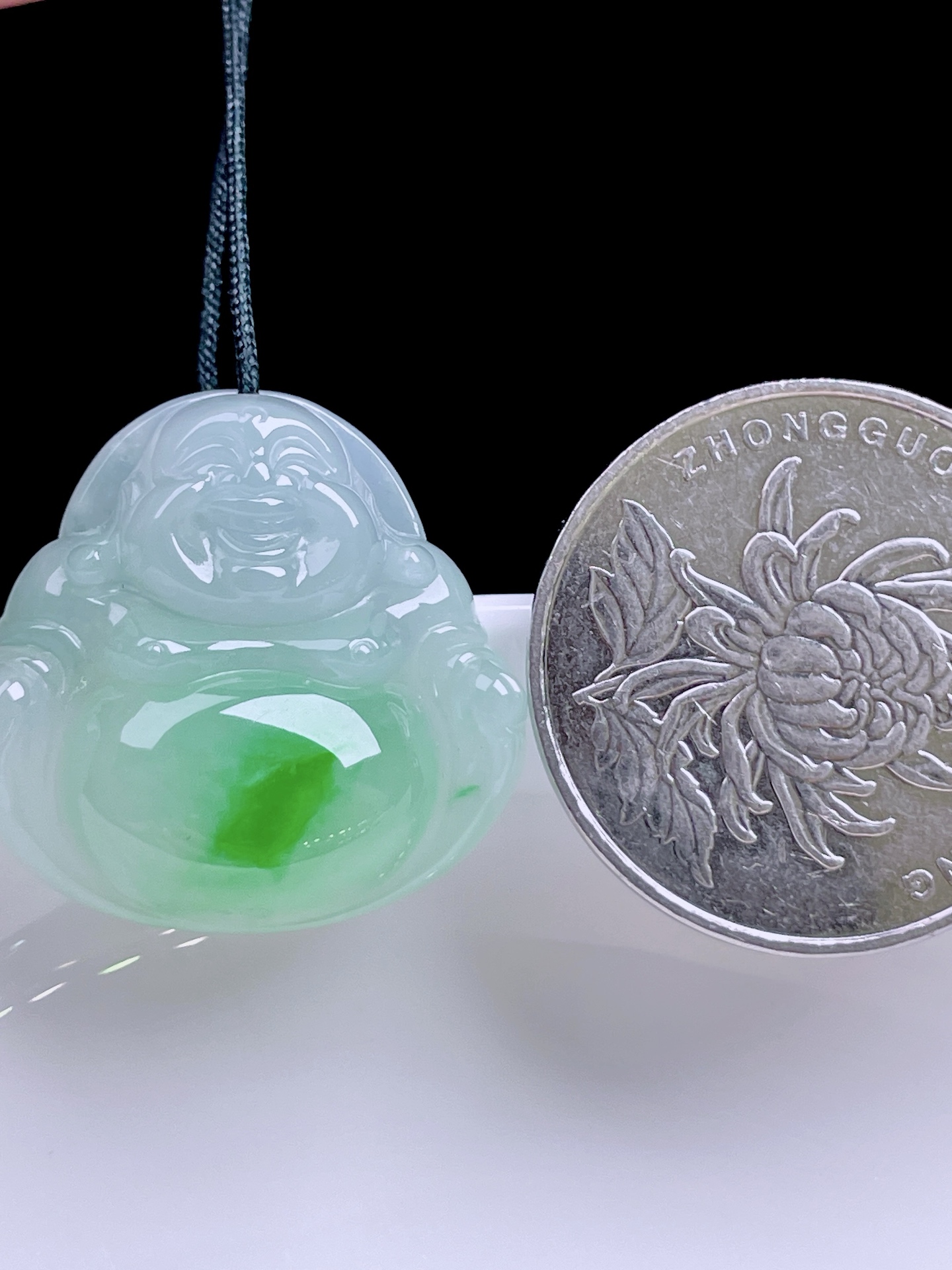 ️ 冰飘绿花佛公 花色灵动，种老水润 24.2/23.5/6.7