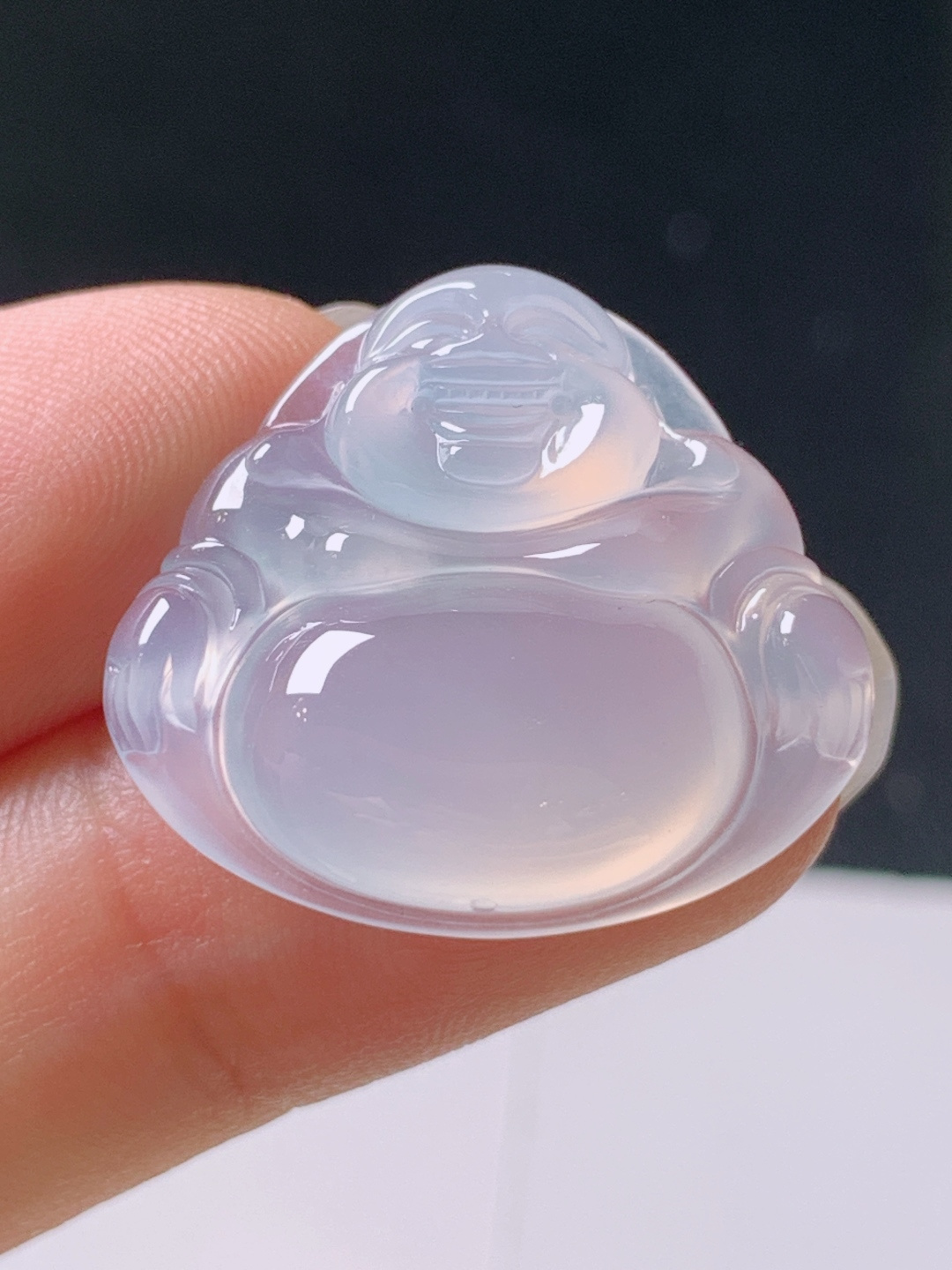 ️ 冰种佛公，无裂冰透饱满，裸石21.7-23.5-5.7