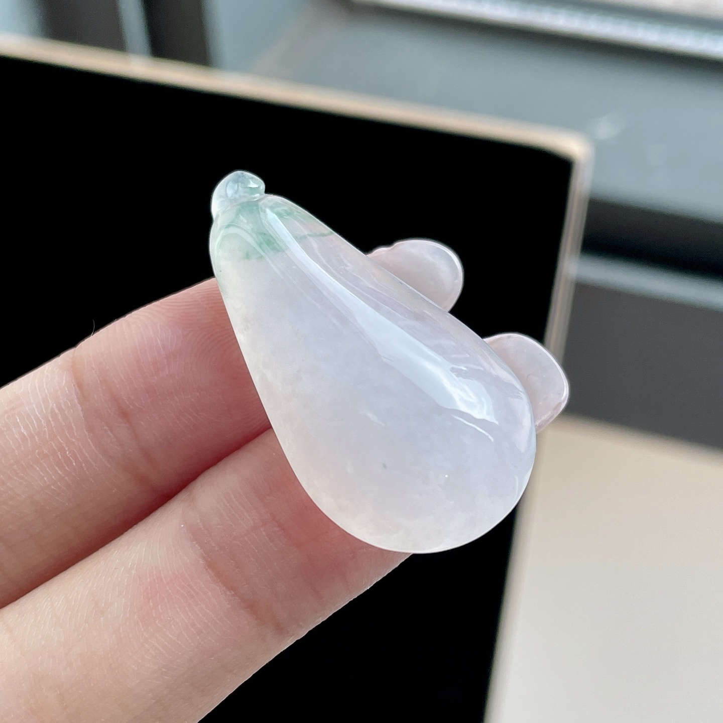 冰种飘花福瓜，YJ3-153-25，35-17.7-9.1