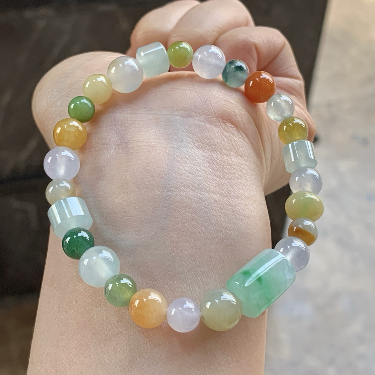 多宝手串^_^鲜艳 起光