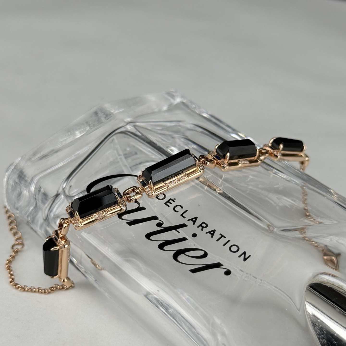 精品18k墨翠手链 种好色正 重金豪镶 打灯通透 油性十足 尺寸13.2