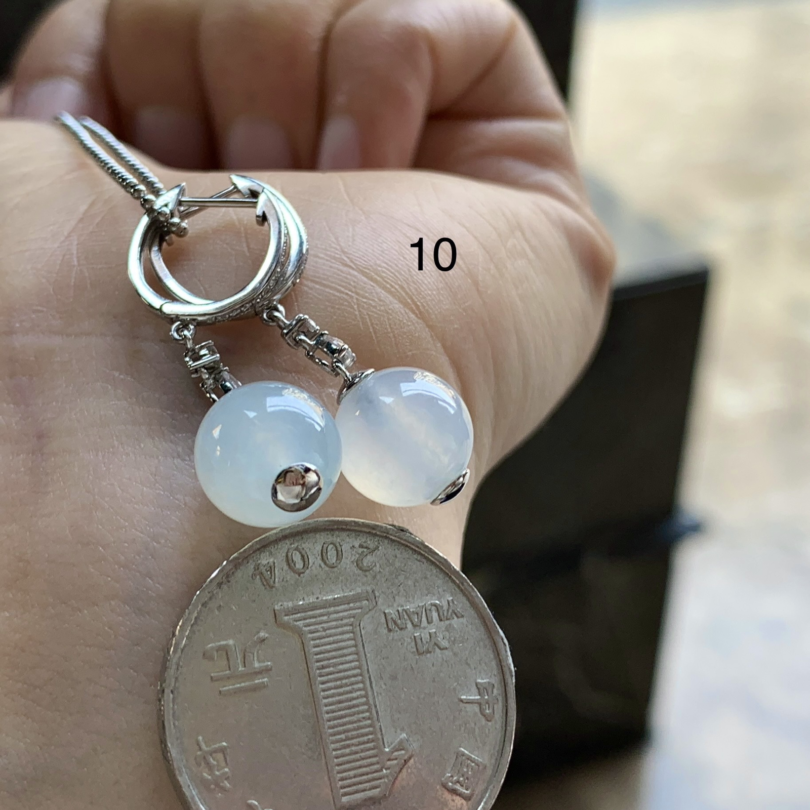 金镶嵌耳坠^_^清新 珠珠