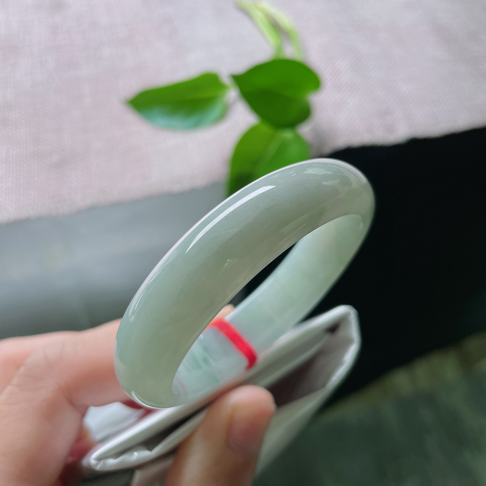 51.4/12.5/6.5绿底贵妃，清新，种水好，底子细腻，皮纹..