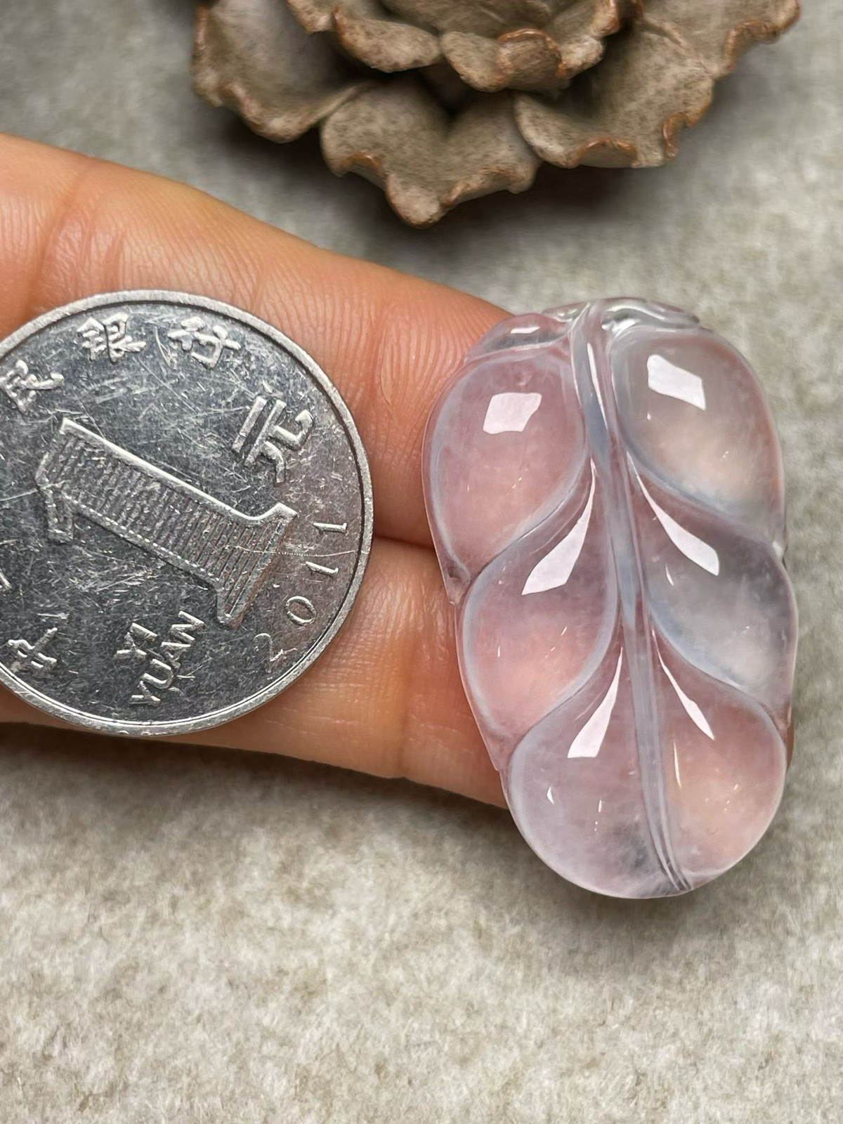 冰种【家大业大】吊坠，种水好，玉质细腻 ，卖相好‘