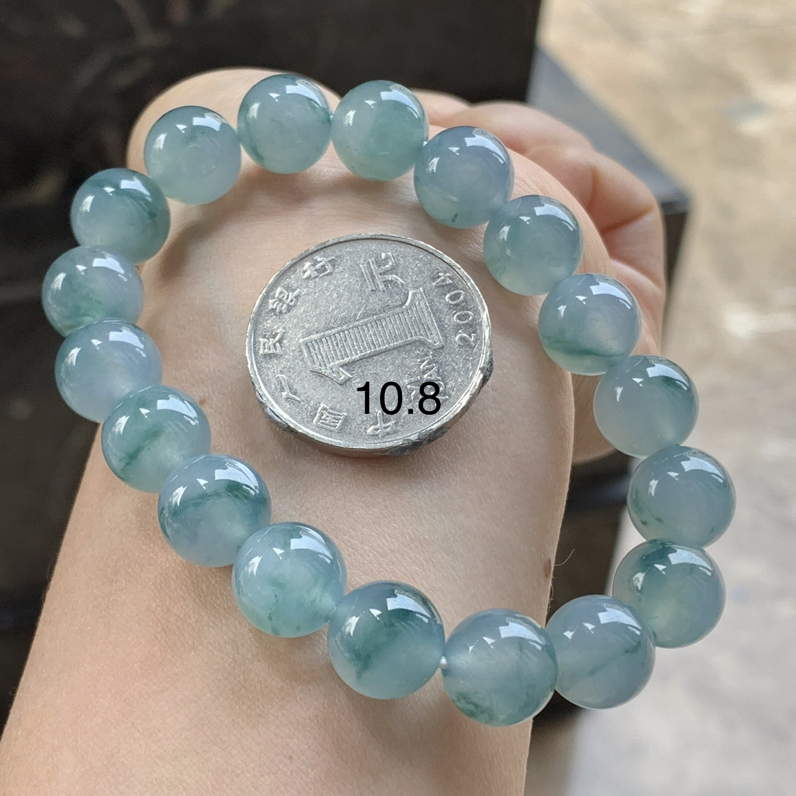 蓝花手串^_^鲜艳 飘花灵韵透