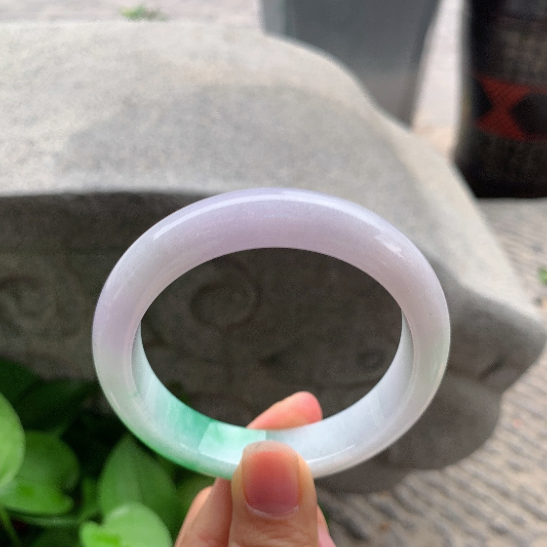 圈口 57.2-12.5-8.7【阳绿正圈手镯】正圈57 58可戴