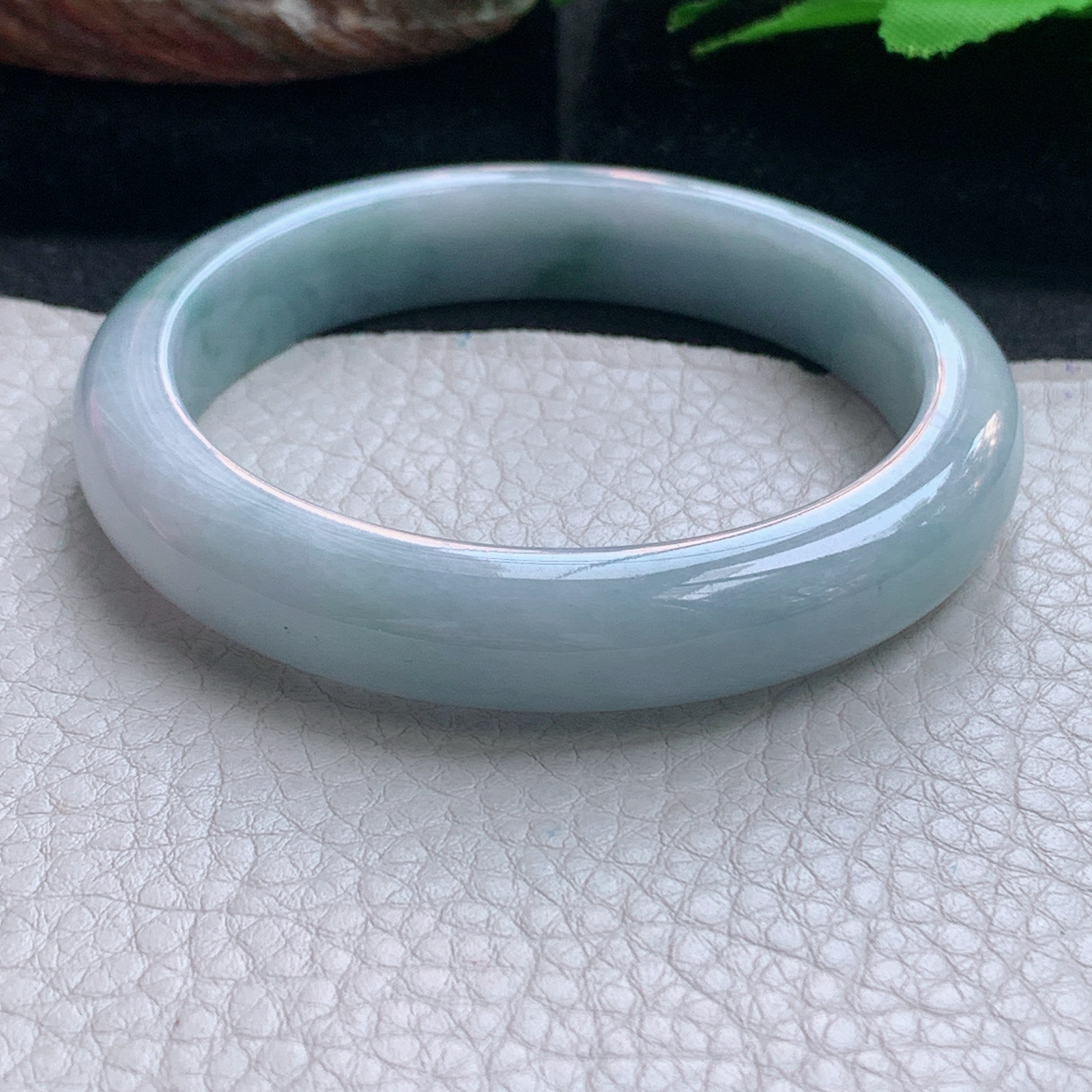 xx实拍56.5*11.3*8平安镯 天然缅甸翡翠a货手镯飘花正圈玉手镯