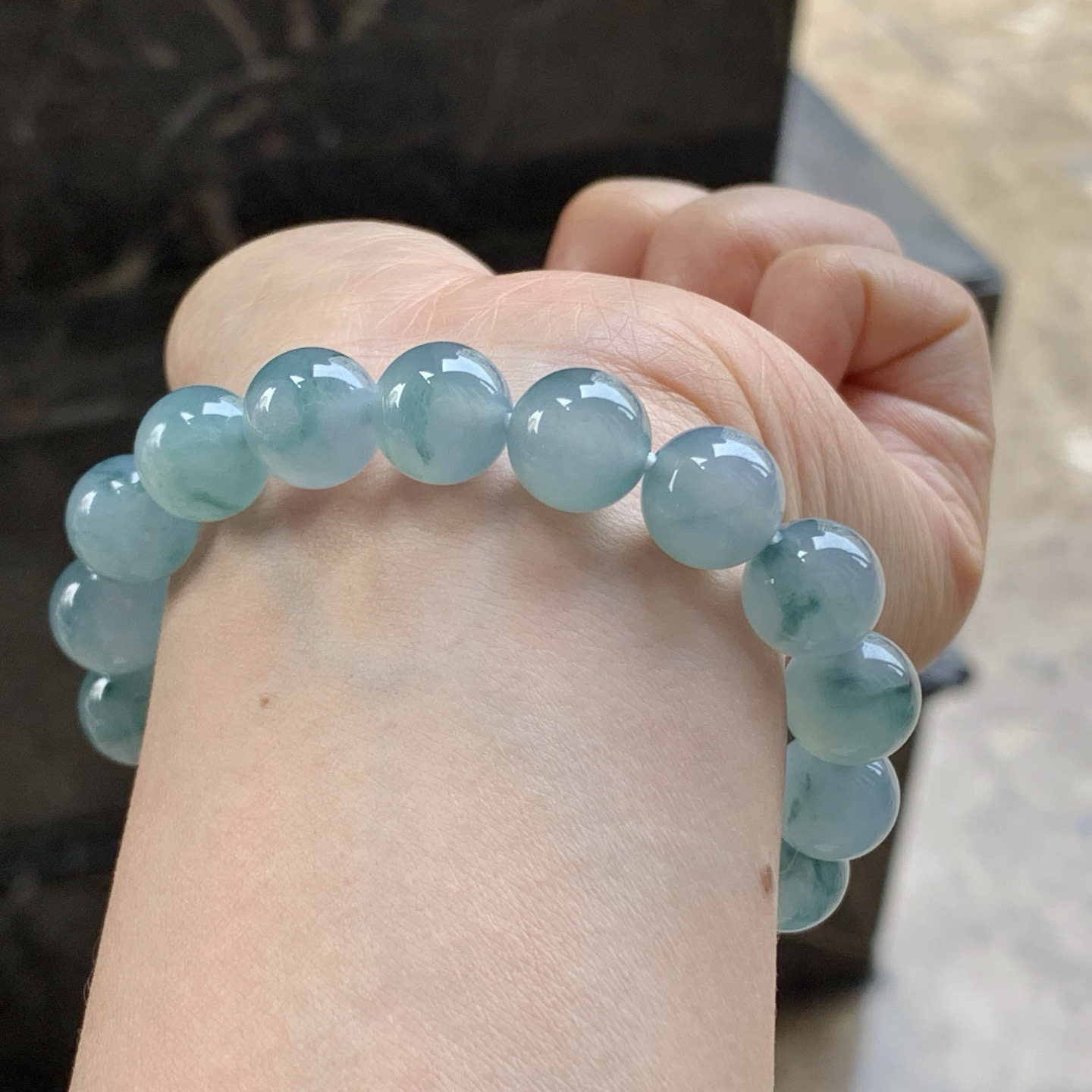 蓝花手串^_^鲜艳 飘花灵韵透