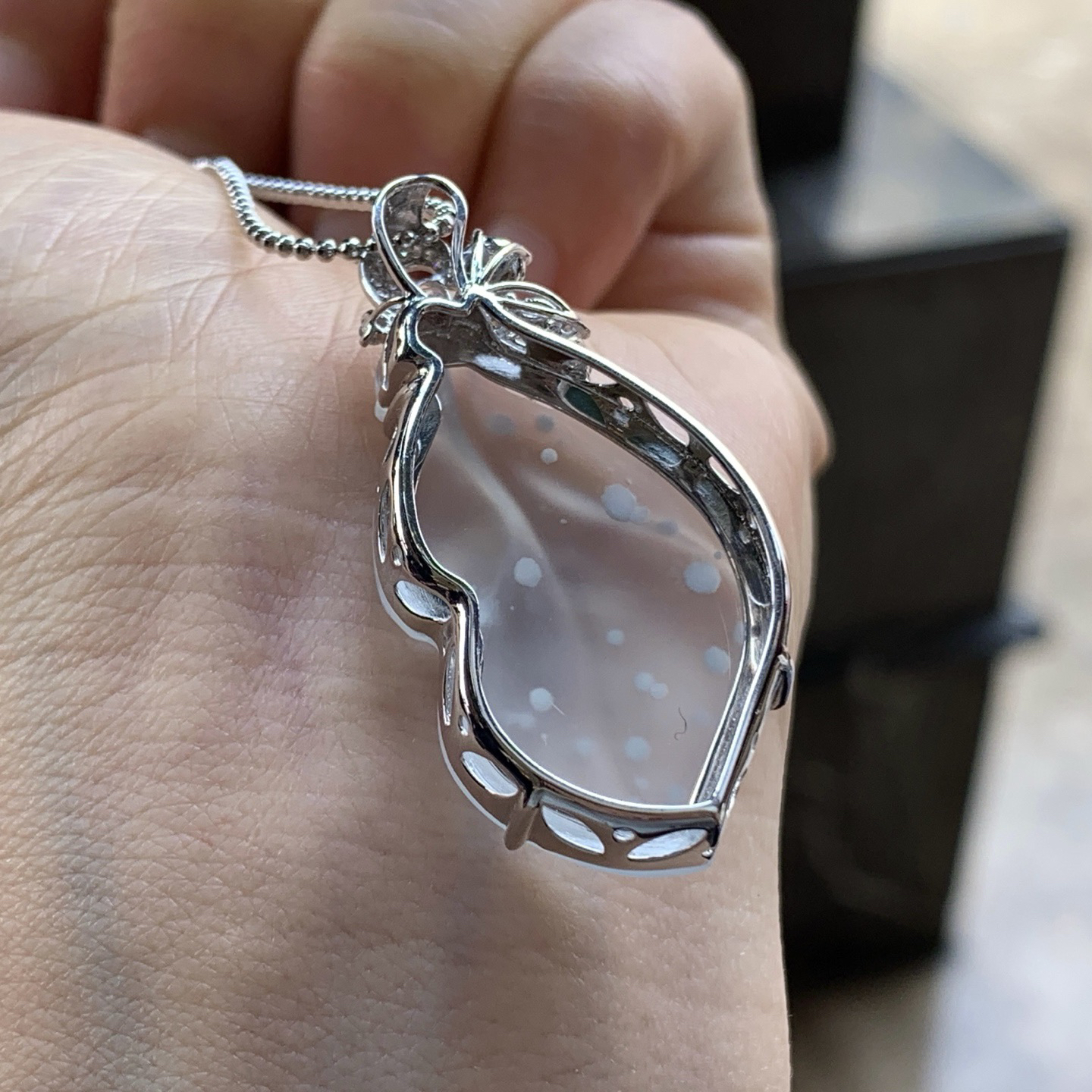 金钻镶嵌高冰雪花棉叶子^_^特色 种水好